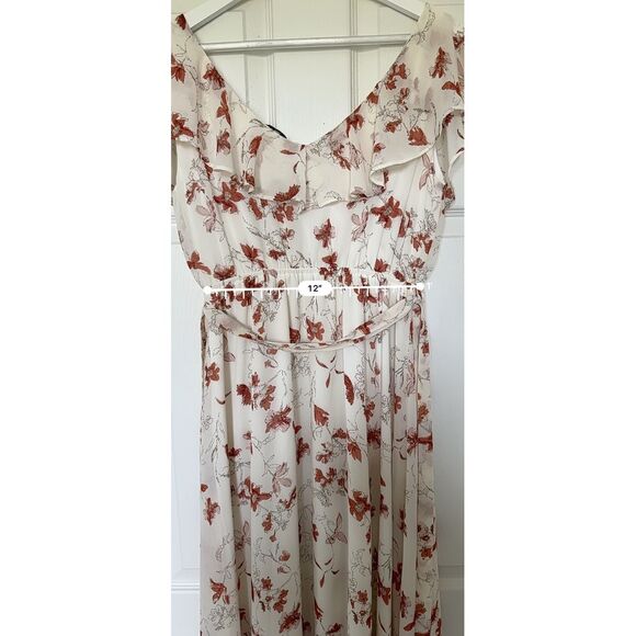 Baltic Born Katya Womens Ruffle Maxi Dress Flutter Sleeve Floral - Picture 7 of 8